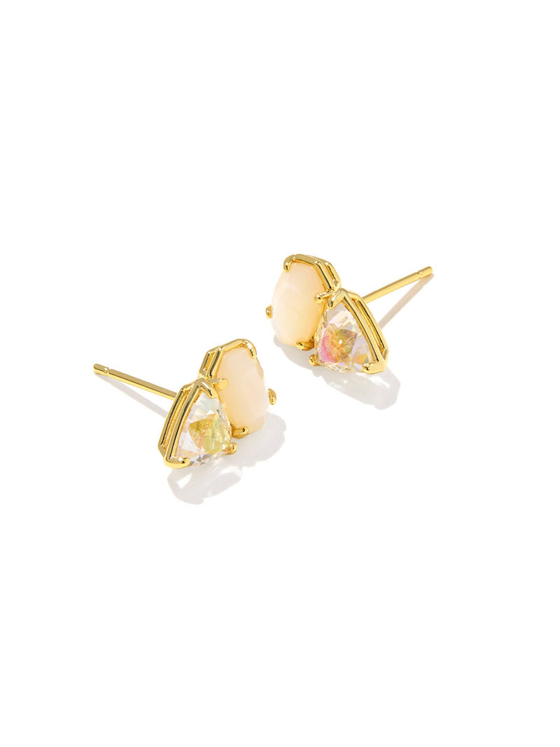 Kendra Scott Tatum Stud Earrings - Gold Neutral Mix