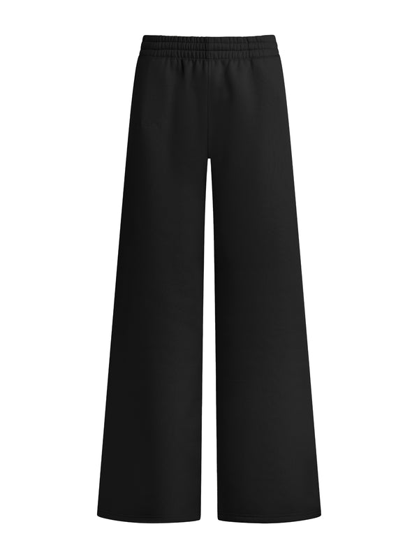 The Favorite Daughter Emb Wide Leg Pant - Black