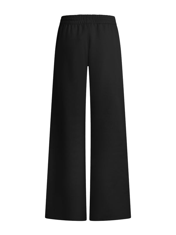 The Favorite Daughter Emb Wide Leg Pant - Black