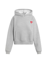 The Favorite Daughter Heart Emb Hoodie - Heather Grey