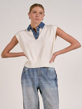 Elan Just My Type Top - Off White