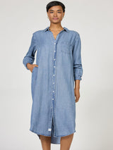 Dear John Galina Shirt Dress - Imperial Blue