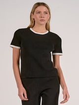 Elan The Daily Edit Top - Black/White