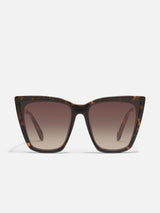 Quay Call The Shots Remixed Sunglasses - Neutral Tortoise/Brown