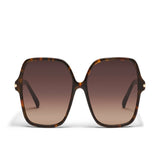 Quay Press Tour Sunglasses - Neutral Tortoise/ Dark Fawn