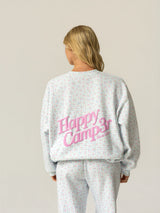 Happy Camp3r Bluebell Picnic Crewneck Sweatshirt - Blue