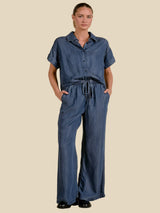Elan Wide-Leg Jumper - Navy