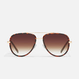 Quay All In Mini Aviator - Tortoise/Brown Fade