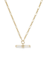 Kendra Scott Metal T Bar Short Pendant Necklace - Gold MOP