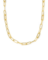 Kendra Scott Bella Chain Necklace - Gold/White CZ