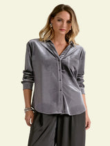 Elan Midnight Moment Top - Silver