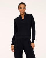 Spanx Airessentials® V-neck Long Sleeve Top - Black