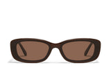 Quay Vibe Check Square Sunglasses - Chocolate/Brown