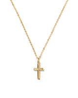 Kendra Scott Cross Short Pendant Necklace - 14K Gold