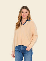 Six Fifty Eileen Mixed Media Sweater - Off White
