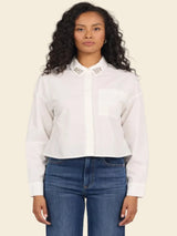 Dear John Adrianna Top - Rhinestone White