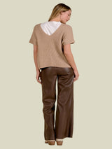Fireside Layered Sweater - Sand