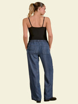 Elan Drawstring Pant - Navy