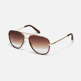 Quay All In Mini Aviator - Tortoise/Brown Fade
