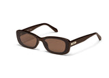 Quay Vibe Check Square Sunglasses - Chocolate/Brown