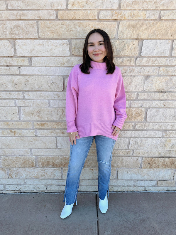 Blush Charm Sweater - Rose Pink