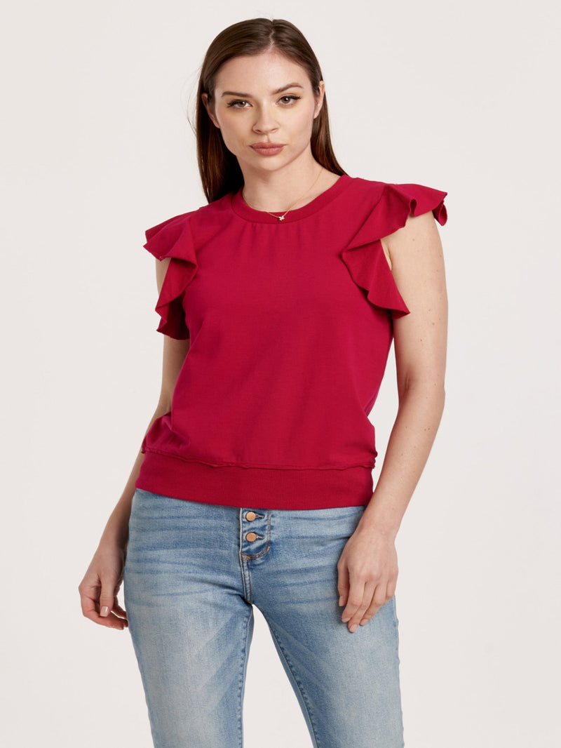 Another Love Layla Top - Ruby Red