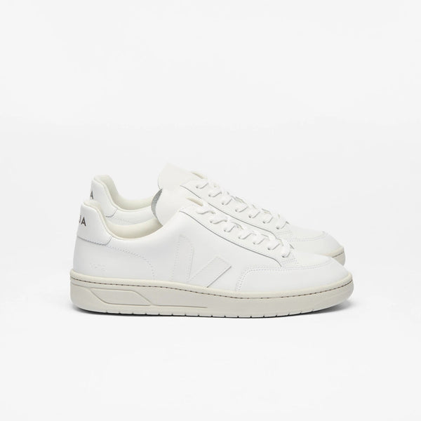 Women's Veja V-12 Leather Sneakers - Extra White White