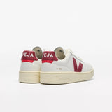 Women's Veja V-90 Leather Sneakers - Extra White Marsala
