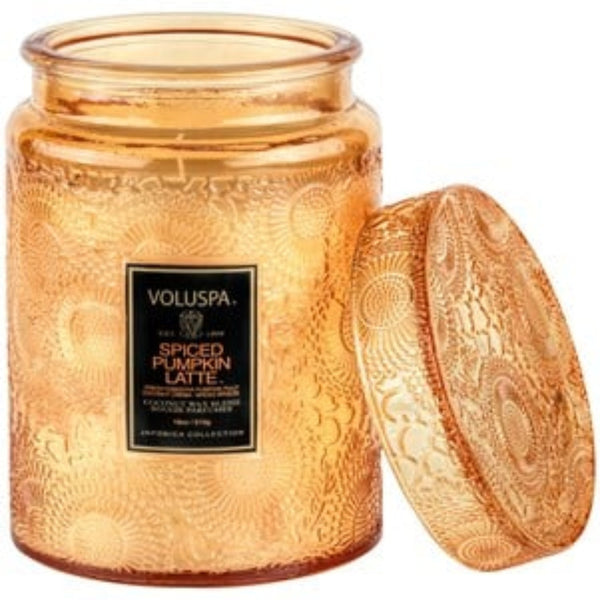 Voluspa Spiced Pumpkin Large Candle Jar 18 oz