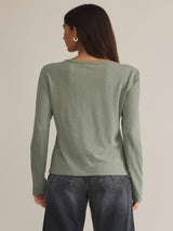 Z Supply Arlet Slub Top - Sage Green