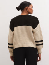 Z Supply Lyndon Colorblock Sweater - Oat