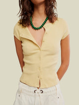 Free People Intimately FP Most Wanted Cardi - Yellow