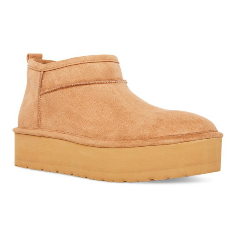 Madden Girl Embrace Cozy Booties - Tan Fab