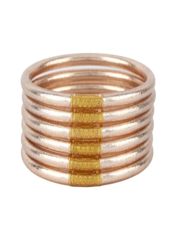 BuDhaGirl Champagne All Weather Bangles SM (Set of 6)