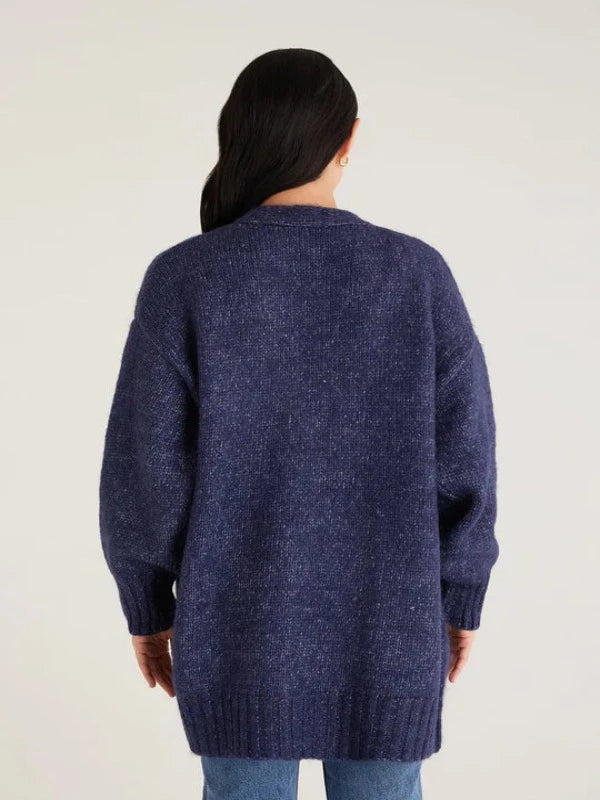 Z Supply Hayden Cardigan Sweater - Dark Slate