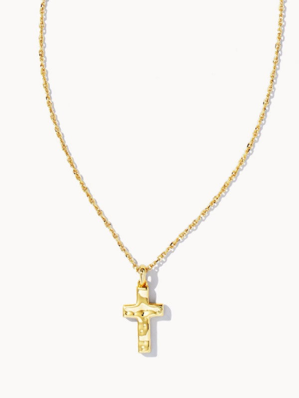 Kendra Scott Cross Pendant Necklace - Gold